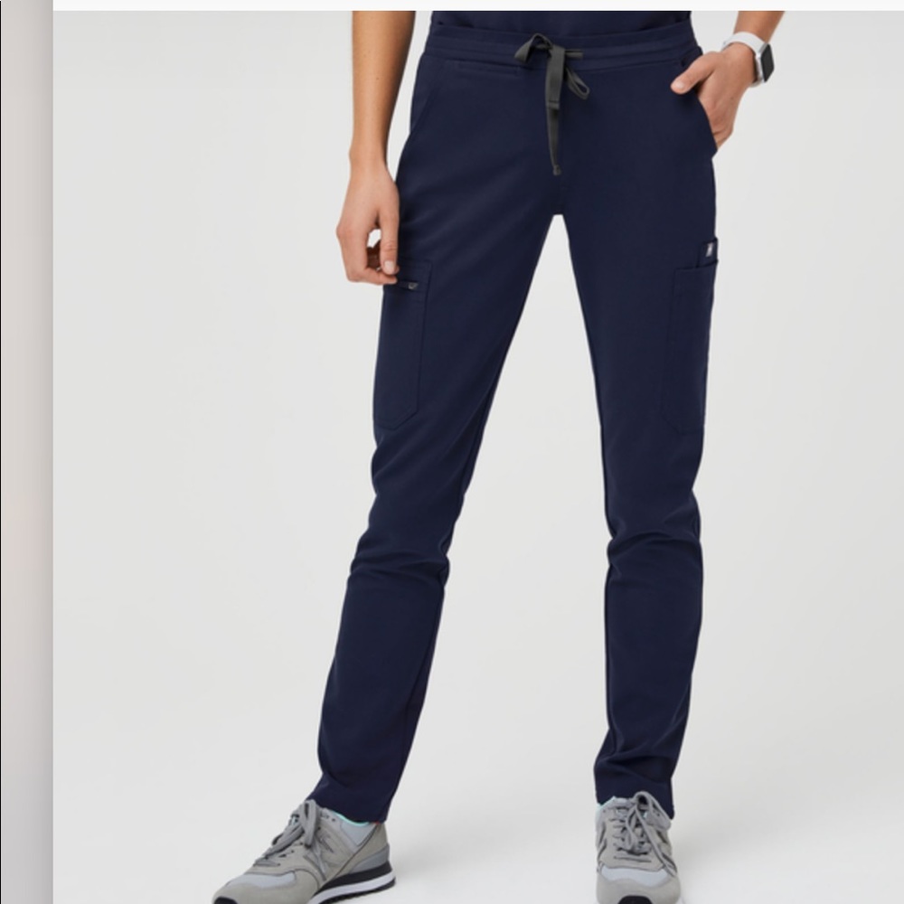 Figs navy pants Yola skinny